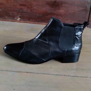 COACH Chelsea patchwork leather boots, worn once
